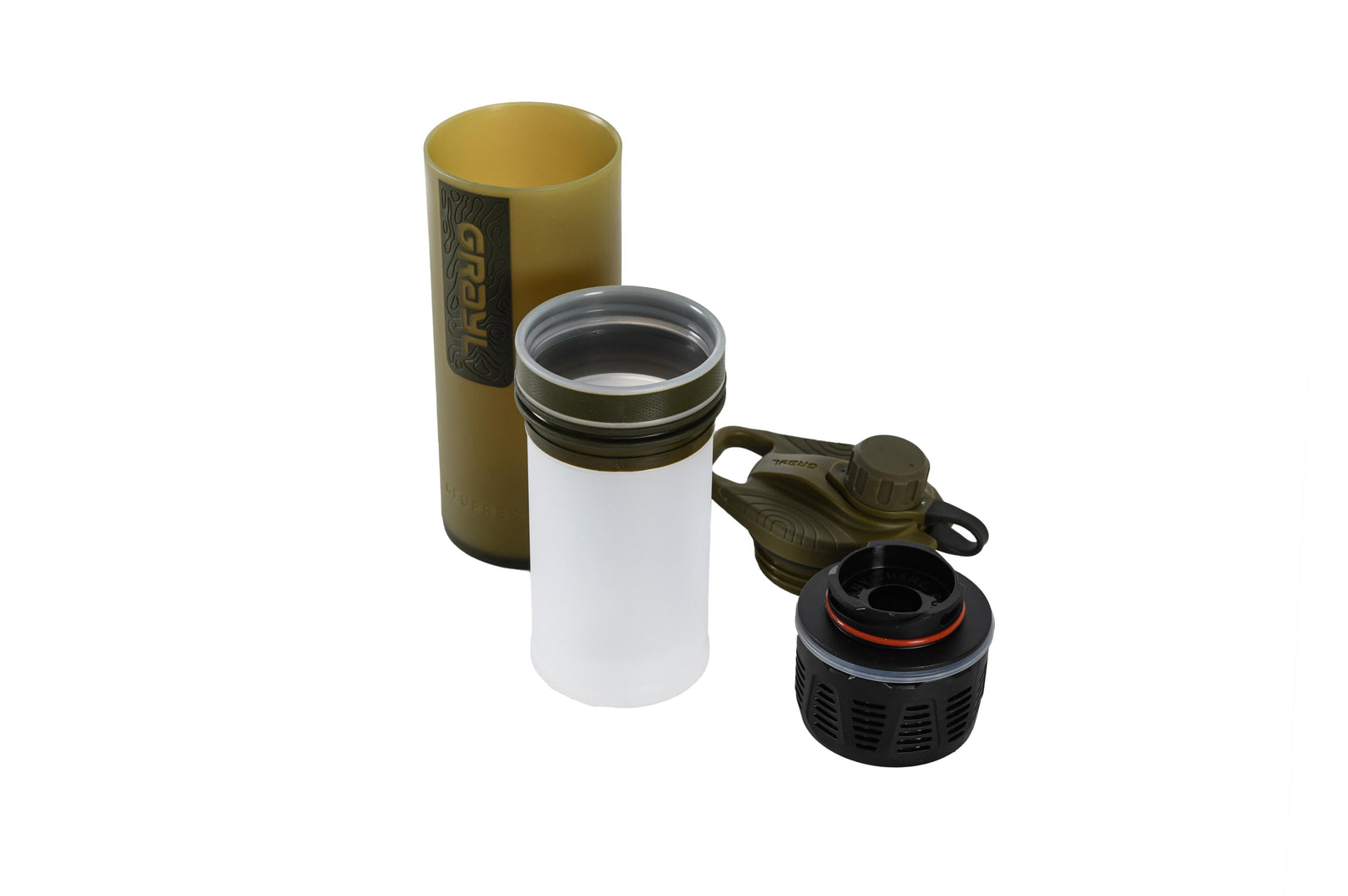 Geopress Purifier Bottle Olive Drab