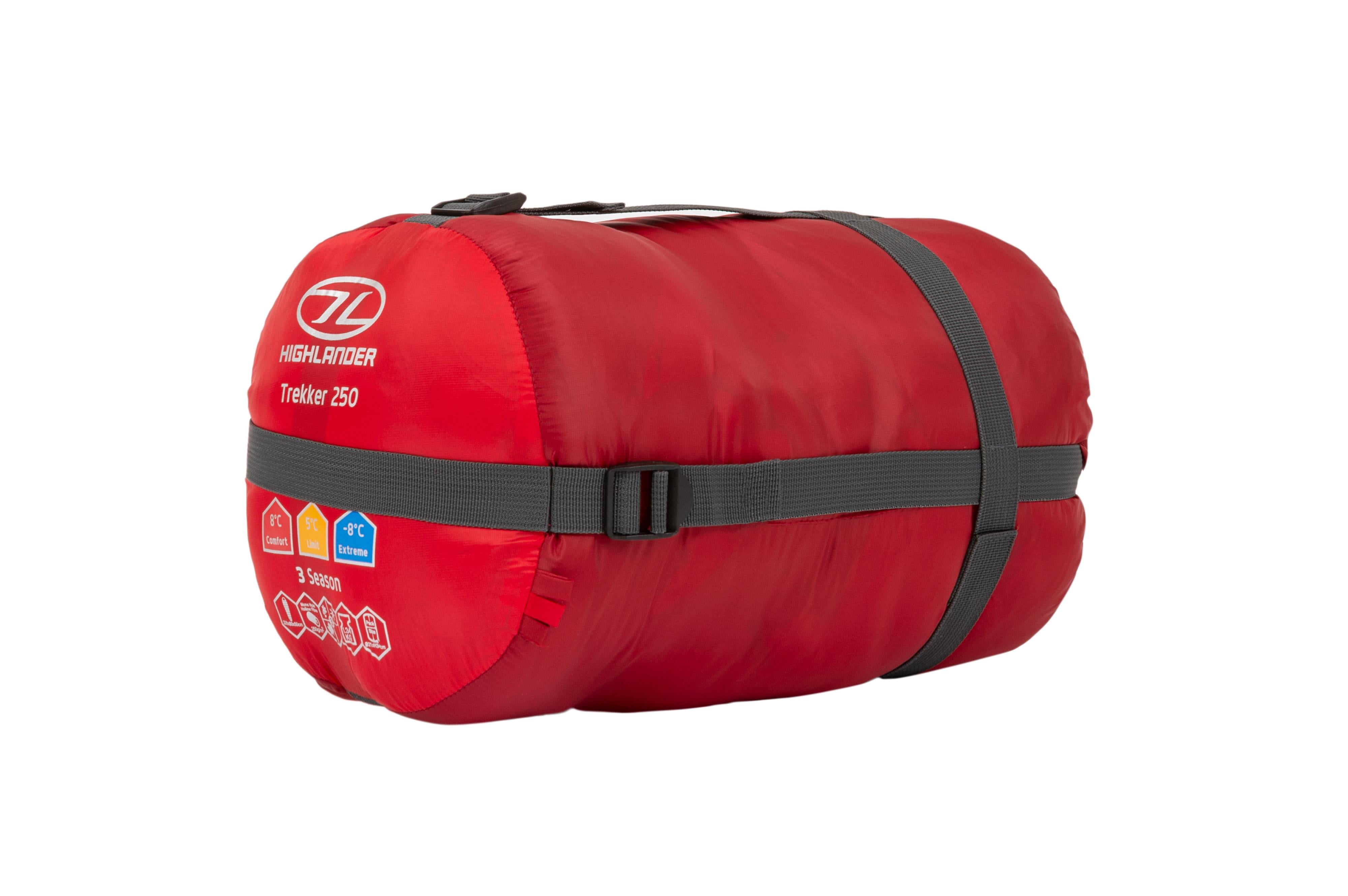 Trekker 250 Sleeping Bag Red